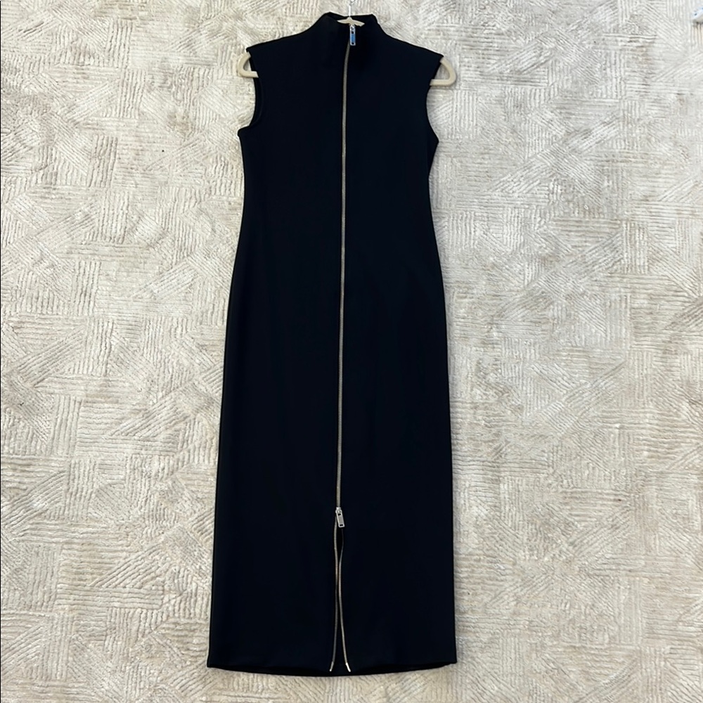 Zara Maxi Elegant Black Sleeveless Dress